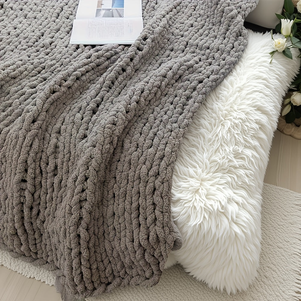 Super Soft And Comfortable Blanket, Thick Blanket Warm And Simple Fashionable Blanket Decoration Sofa Bed Bedroom 51x63 Inches 3 Pounds