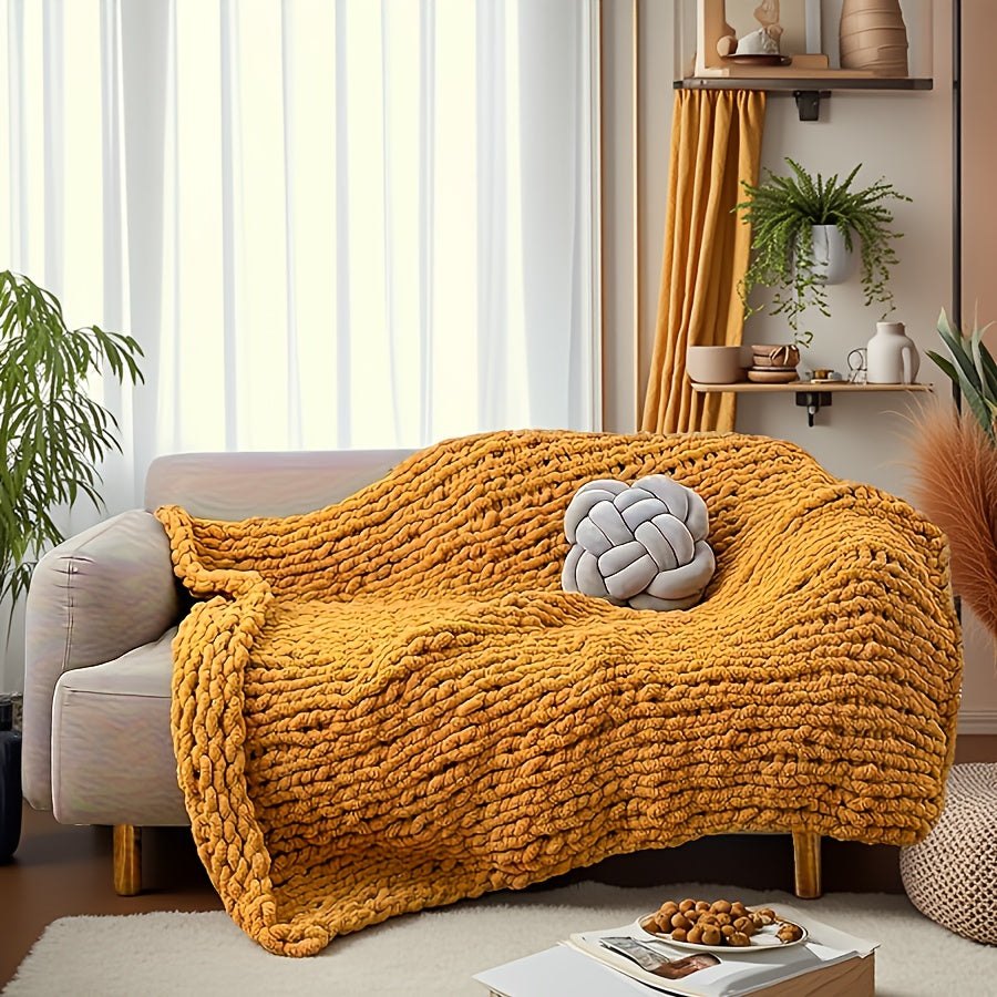 Super Soft And Comfortable Blanket, Thick Blanket Warm And Simple Fashionable Blanket Decoration Sofa Bed Bedroom 51x63 Inches 3 Pounds