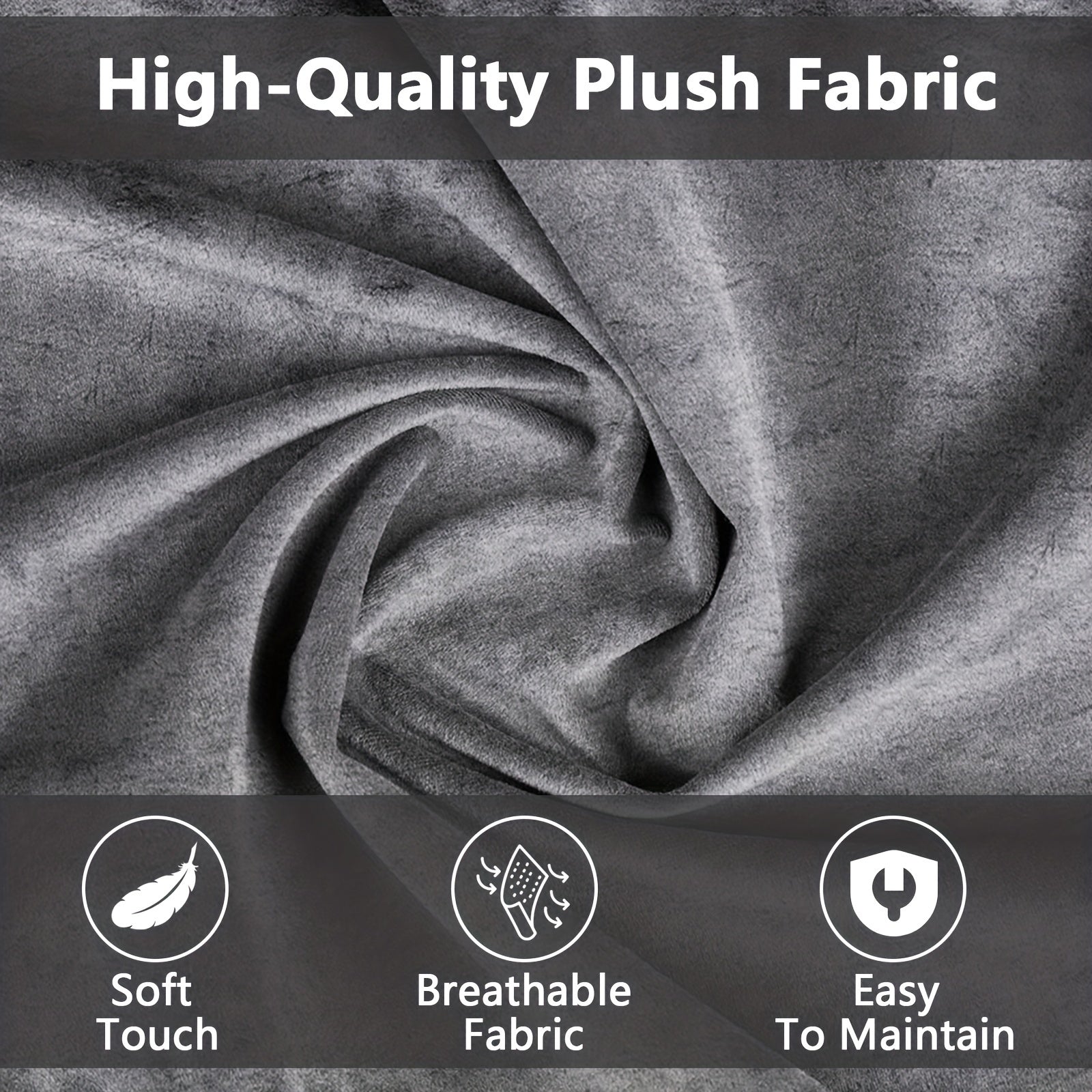 DKLGG Bean Bag Chair, Modern Round Bean Bag Sofa with Filler, Velvet Memory Foam Bean Bag, Giant Fluffy Lazy Sofa, Classic Imperial Lounger Bean Bag Chair for  Living Room, Bedrooms, Gray