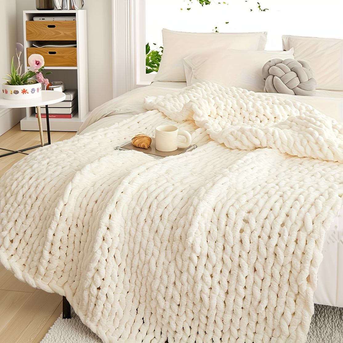 Super Soft And Comfortable Blanket, Thick Blanket Warm And Simple Fashionable Blanket Decoration Sofa Bed Bedroom 51x63 Inches 3 Pounds