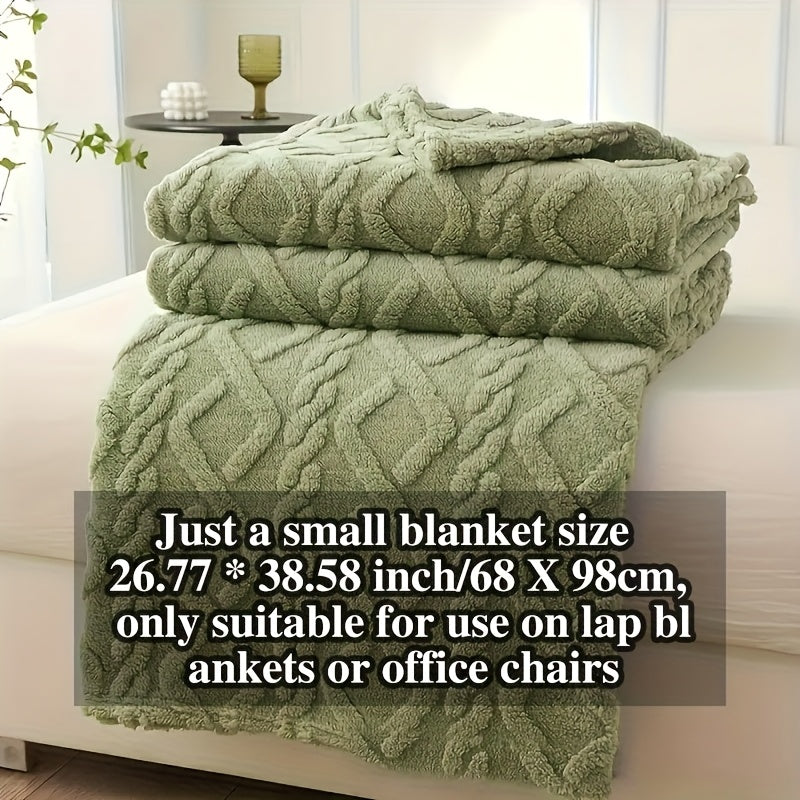 1pc Extra Thick Plush Fleece Blanket - Ultra Soft Luxury Bedspread\u002FThrow - All-Season Couch, Bed, Travel - Beige, Brown, Gray, Blue, Green, Pink, Black, White, - Elegant Home Decor in Neutral Tones - Cozy Warmth for Modern Interiors - Lamb Fleece wit