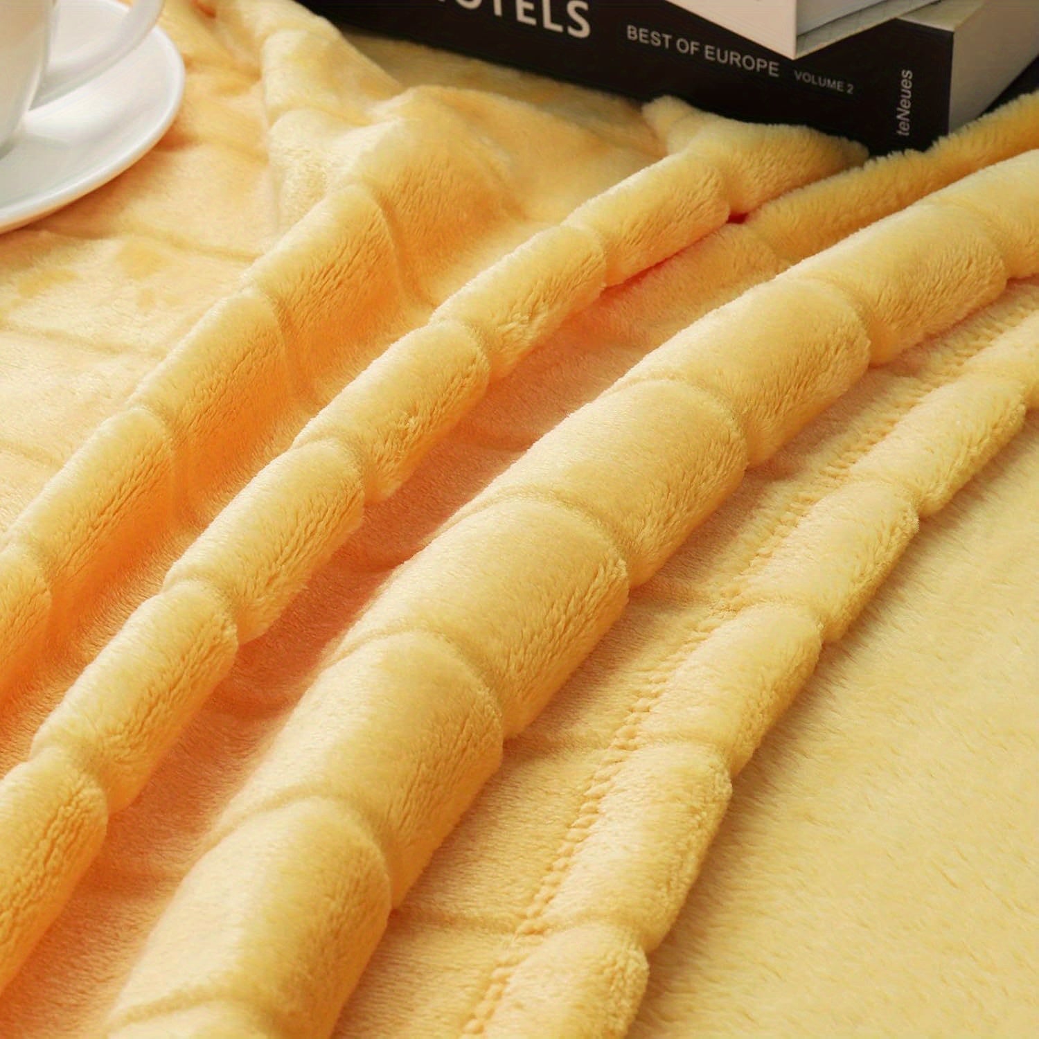 330 GSM Luxury Throw Blanket 33x43 Inch - Ultra Soft Lightweight All-Season Cozy Warmth, Contemporary Style, Machine Washable, Perfect for Sofa, Couch, Bed, and Home Decor, Cozy Home Accessory | Contemporary Style Blanket | Soft Texture Blanket, Blanket f