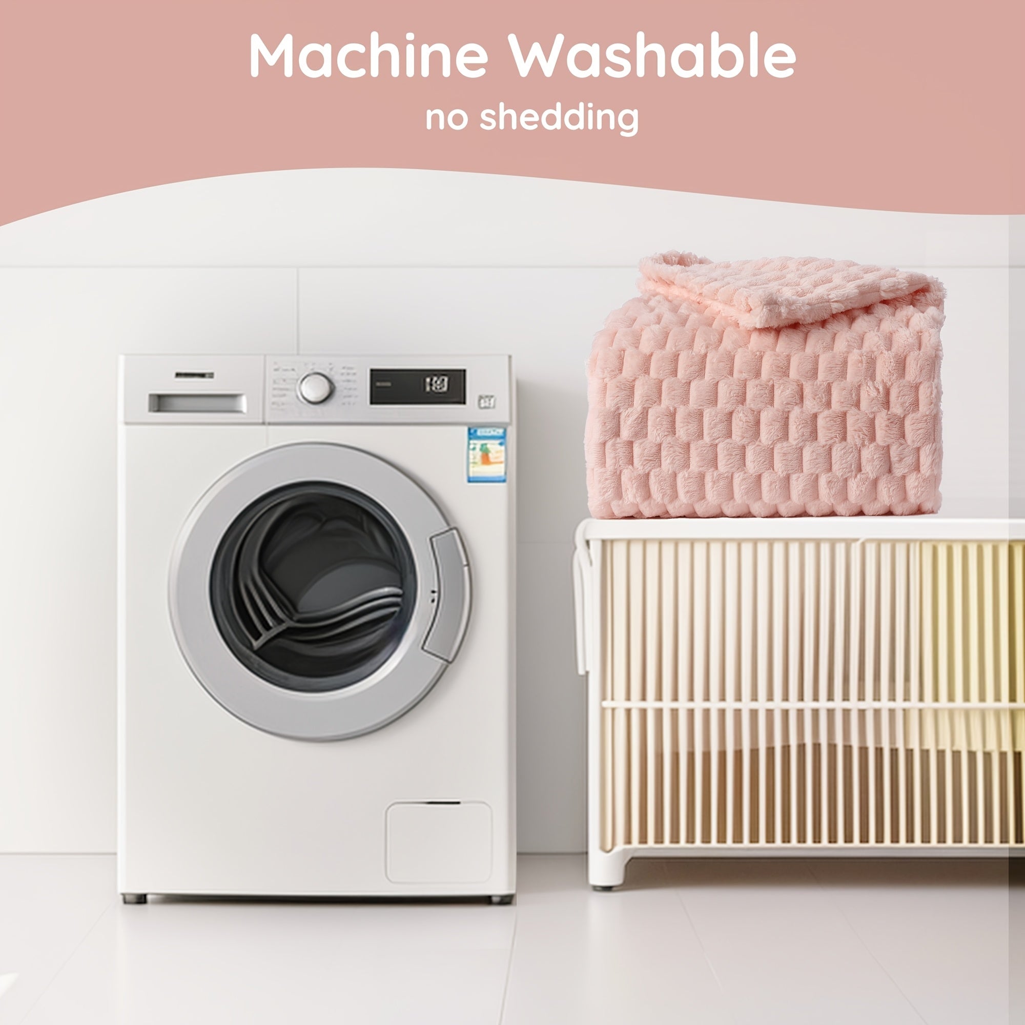 Queen Size Blanket for Couch, Cozy Lightweight Flannel Blanket, Warm Fuzzy Blanket for Winter Bed Sofa Travel (Pink, 60\